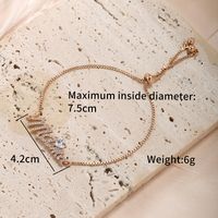 XUPING Simple Style Letter Heart Shape Alloy Artificial Gemstones 18K Gold Plated Mother'S Day Women's Bracelets sku image 1
