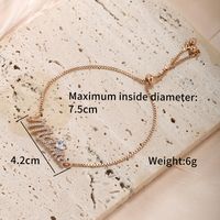 XUPING Estilo Simple Letra Forma De Corazón Aleación Piedras Preciosas Artificiales Chapados en oro de 18k Día De La Madre Mujeres Pulsera main image 2