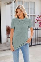 Women's T-shirt Short Sleeve T-Shirts Elegant Solid Color main image 3