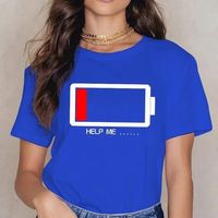 Women's T-shirt Short Sleeve T-Shirts Printing Vacation Solid Color main image 2