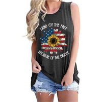 Women's T-shirt Sleeveless T-Shirts Casual Solid Color main image 4