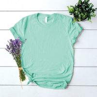 Women's T-shirt Short Sleeve T-Shirts Printing Simple Style Solid Color main image 4