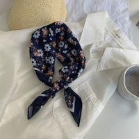 Women's Pastoral Flower Cotton And Linen Silk Scarf sku image 11