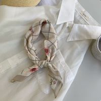 Women's Pastoral Flower Cotton And Linen Silk Scarf sku image 1