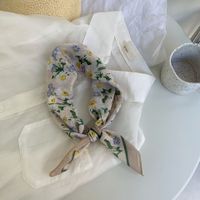 Women's Pastoral Flower Cotton And Linen Silk Scarf sku image 4