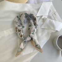 Women's Pastoral Flower Cotton And Linen Silk Scarf sku image 2
