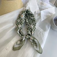 Women's Pastoral Flower Cotton And Linen Silk Scarf sku image 1