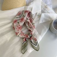 Women's Pastoral Flower Cotton And Linen Silk Scarf sku image 7
