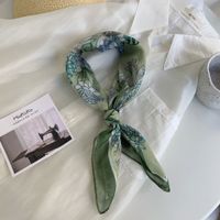 Women's Pastoral Flower Cotton And Linen Silk Scarf sku image 10