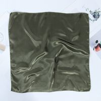 Women's Simple Style Solid Color Polyester Silk Scarf sku image 8