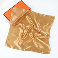 Women's Simple Style Solid Color Polyester Silk Scarf sku image 19