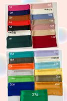 Women's Elegant Solid Color Satin Printing Silk Scarf sku image 23