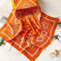 Women's Streetwear Cashew Nuts Satin Printing Silk Scarf sku image 3