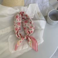 Women's Sweet Flower Daisy Cotton Cotton And Linen Silk Scarf main image 5