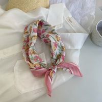Women's Sweet Flower Daisy Cotton Cotton And Linen Silk Scarf sku image 6