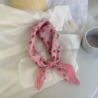 Women's Sweet Flower Daisy Cotton Cotton And Linen Silk Scarf sku image 3