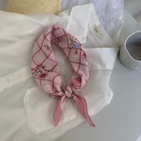 Women's Sweet Flower Daisy Cotton Cotton And Linen Silk Scarf main image 4