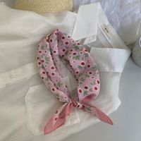 Women's Sweet Flower Daisy Cotton Cotton And Linen Silk Scarf sku image 5