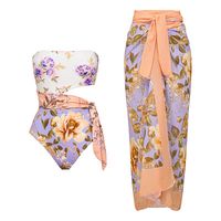 Women's Simple Style Ditsy Floral 2 Pieces One Piece Swimwear main image 2
