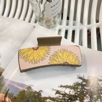 Frau Cowboy-Stil Sonnenblume Kunststoff Haarkrallen sku image 2