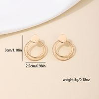 1 Pair Casual Simple Style Round Alloy Drop Earrings main image 2