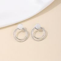 1 Pair Casual Simple Style Round Alloy Drop Earrings main image 4
