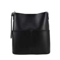 Women's Large Pu Leather Solid Color Basic Open Tote Bag main image 2