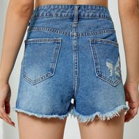 Women's Holiday Daily Streetwear Solid Color Shorts Jeans main image 5