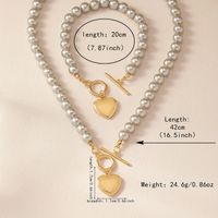 Casual Elegant Heart Shape Alloy Plastic Women's Jewelry Set main image 2
