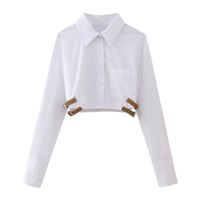 Women's Blouse Long Sleeve Blouses Streetwear Solid Color main image 1