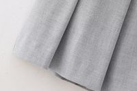 Summer Spring Preppy Style Simple Style Solid Color Polyester Above Knee Skirts main image 4