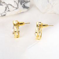 1 Pair Simple Style Irregular Copper 18K Gold Plated Ear Studs main image 4