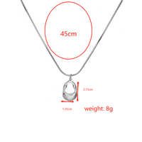Simple Style Geometric Alloy Plating None Platinum Plated Women's Pendant Necklace main image 2