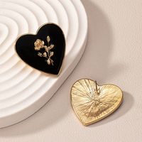 1 Pair IG Style Heart Shape Rose Alloy Ear Studs main image 1