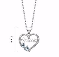 Copper Elegant Simple Style Letter Heart Shape Plating Pendant Necklace main image 2
