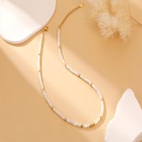 Stainless Steel Natural Stone Casual Simple Style Geometric Necklace sku image 1