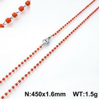 Stainless Steel Simple Style Geometric Necklace sku image 3