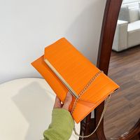 Women's Pu Leather Solid Color Classic Style Flip Cover Crossbody Bag main image 2