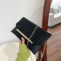 Women's Pu Leather Solid Color Classic Style Flip Cover Crossbody Bag main image 4
