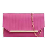Women's Pu Leather Solid Color Classic Style Flip Cover Crossbody Bag sku image 2