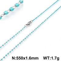 Stainless Steel Simple Style Geometric Necklace sku image 24