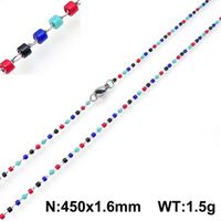Stainless Steel Simple Style Geometric Necklace sku image 8