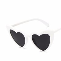 Fashion Heart Shape Ac Special-Shaped Mirror Full Frame Women's Sunglasses sku image 3
