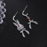 1 Pair IG Style Cute Rabbit Tassel Plating Chain Copper Ear Studs sku image 4