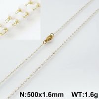 Stainless Steel Simple Style Geometric Necklace sku image 38