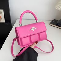 Women's Pu Leather Solid Color Classic Style Flip Cover Handbag main image 2