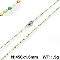 Stainless Steel Simple Style Geometric Necklace sku image 9