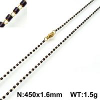 Stainless Steel Simple Style Geometric Necklace sku image 29