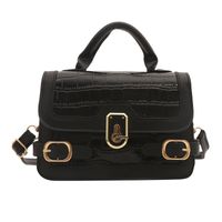 Women's Pu Leather Solid Color Elegant Flip Cover Handbag sku image 1