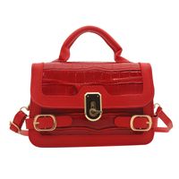 Women's Pu Leather Solid Color Elegant Flip Cover Handbag sku image 6